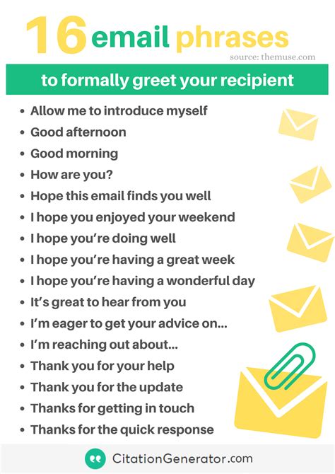 16 Email Phrases to Formally Greet Your Recipient | Essay writing ...