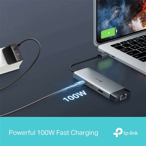 TP-Link UH6120C USB Type-C 6-Port Hub 4K@60Hz HDMI RJ45 Gigabit 5 Gbps ...