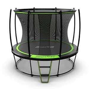 JumpFlex Hero Round Outdoor Backyard Trampoline with Net Safety ...