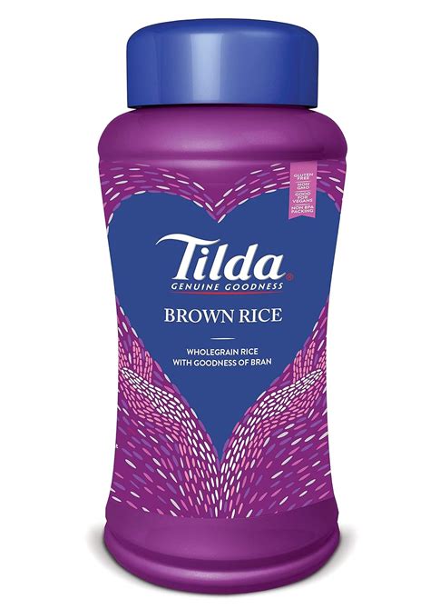 Tilda Brown Basmati Rice, Nutritious Naturally Gluten-Free Rice, Rich ...