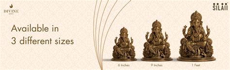 Buy SILAII Lord Ganesha Idol for Home Decor – 6 Inch Small Ganesha Idol ...