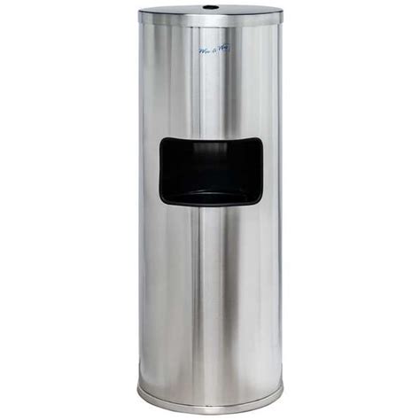 Poopy Pouch Wipe Dispsenser Trash Can, Silver WA-FAC-SS | Zoro