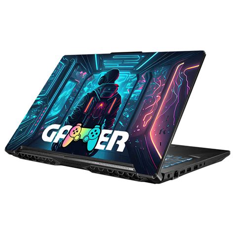 Gamer in Glowing Background Gaming Asus TUF Gaming F17 FX706 Laptop Sk