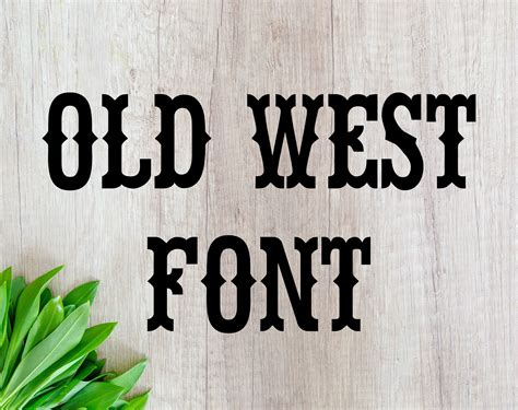 Old Western Style Fonts