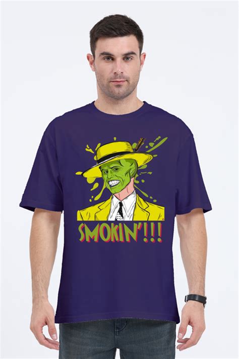 THE MASK SMOKIN' OVERSIZE CLASSIC TSHIRT – BLU ZEN