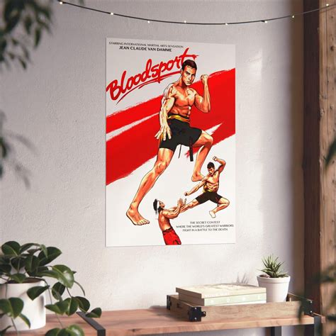 Vertical Posters, Van Damme Bloodsport Movie Poster, Martial Arts Home ...