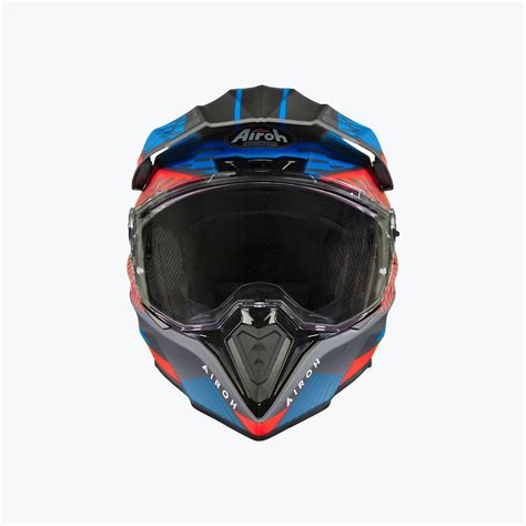 AIROH Commander Boost Red Blue Matt Adventure Helmet – Autonity