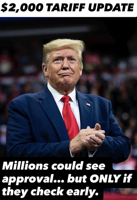 Life - 🚨 $2,000 TARIFF CHECK ALERT 🚨 Officials say the initial approval ...