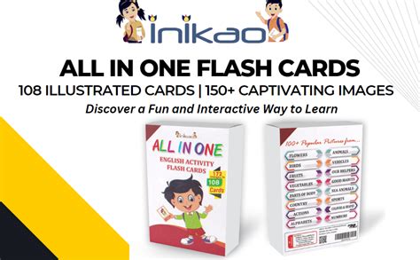 Buy InIkao All In One English Activity Cognitive_Skills Flash Cards ...