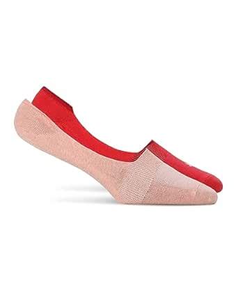 Puma Cotton Unisex-Adult Footie 2P Women Lace Top Socks, Peach/Coral ...