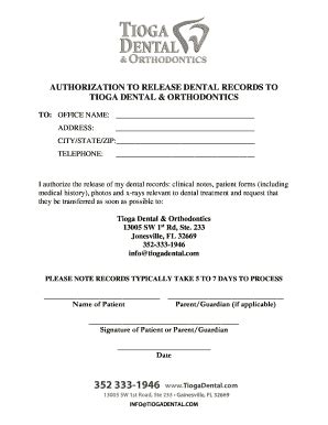 18 Printable Generic Medical Records Release Form Templates - Fillable ...