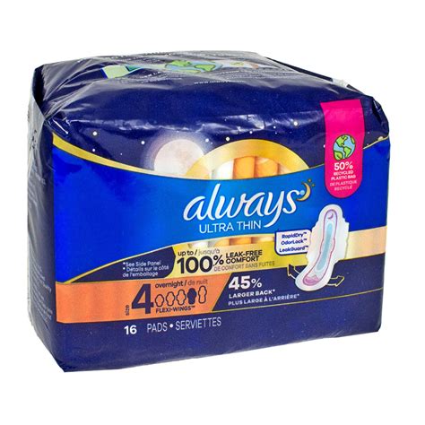 Wholesale Always Ultra Thin Maxi Pads With Wings Size 4- 16 ct - Weiner ...