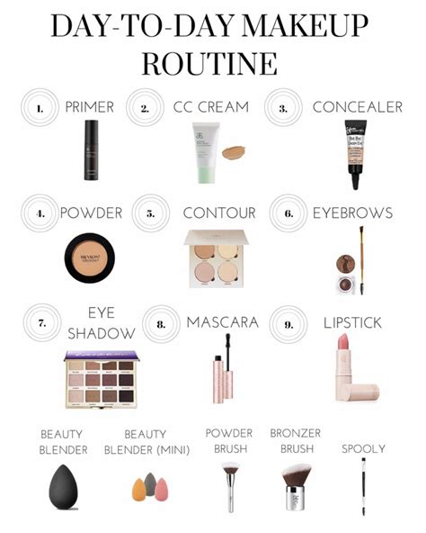 makeup routine