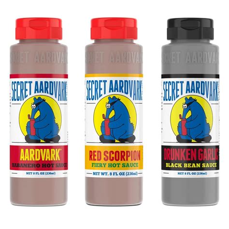 Amazon.com : Secret Aardvark Hot Sauce Variety Pack - Red Scorpion ...