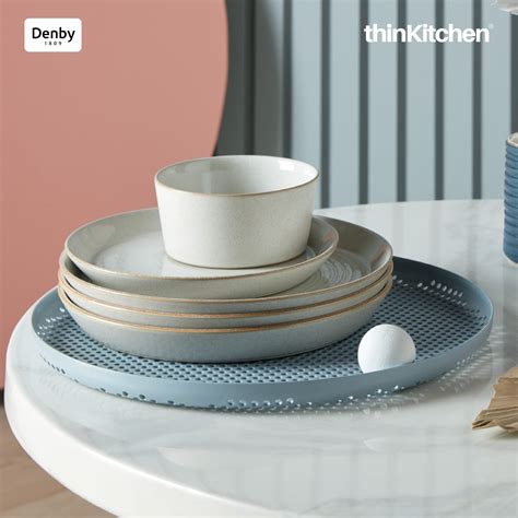 Buy Denby Impression Cream Medium Plate Online at thinKitchen