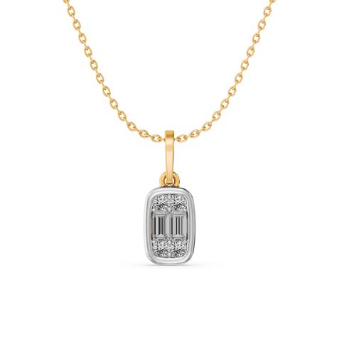 Geometry Love 9KT Gold Laboratory Grown Diamond Necklace – PALMONAS