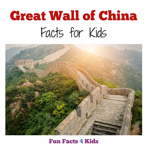 Great Wall of China Facts for Kids – Fun Facts 4 Kids
