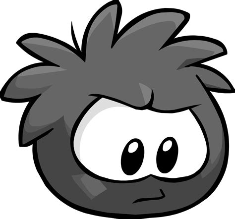 Puffles Club Penguin - Club Penguin Puffles Black Clipart - Large Size ...