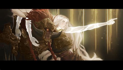 miquella and promised consort radahn (elden ring and 1 more) drawn by ...