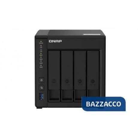 QNAP NAS TOWER 4BAY 2.5"/3.5" SSD/HDD SATA, INTEL CELERON J4025 2CORE 2 ...