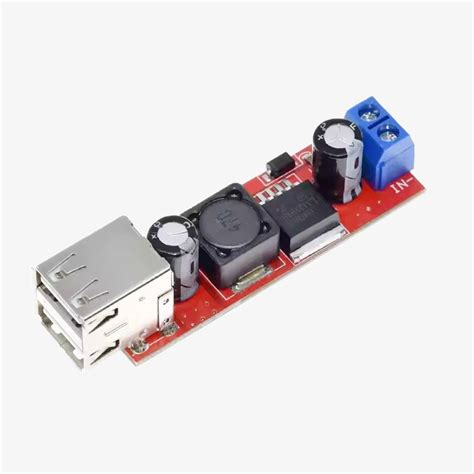 Dual USB Output 9V / 12V / 24V / 36V to 5V 3A DC-DC Buck Converter Pow ...