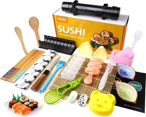 Sushi Making Kit, Pro Sushi Maker Bazooker Roller Kit with Guide ...