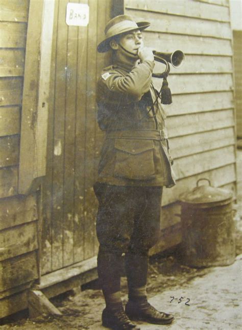 Australian soldier playing the bugle | Probably WW1 - standi… | Flickr