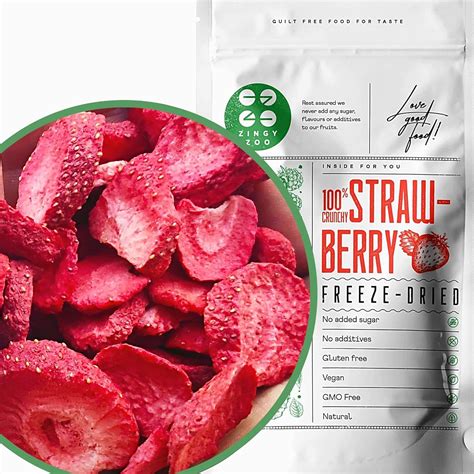 Freeze Dried Strawberry Slices | Raw Natural Premium Freeze Dried Fruit ...
