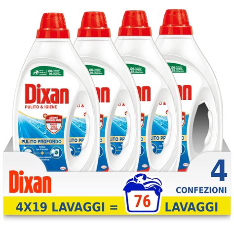 Dixan Waschmittel, flüssig, Hygiene, 19 x 4 Waschgänge – Italian Gourmet