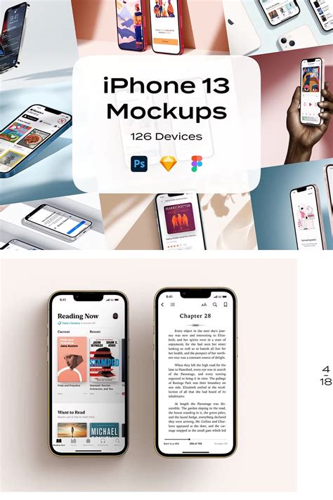 iPhone 13 mockup Psd Sketch Figma - The Danny - Mockup Design Resources