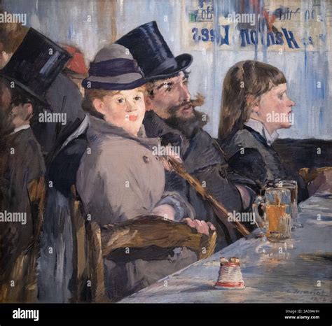 Edouard Manet painting; Manet, Au Cafe, 1878. 19th century French ...