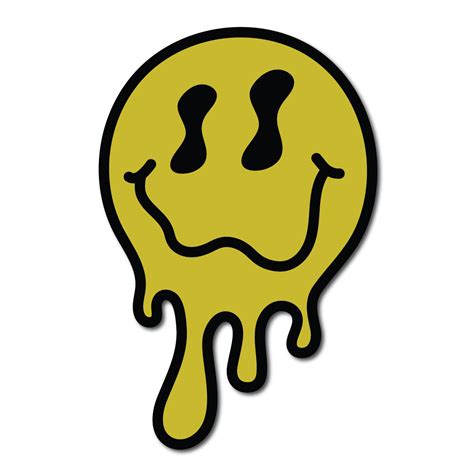 MindFlowers: Drippy Smiley Face Wall Art