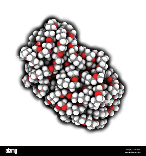 Polyethylene glycol 10.000 (PEG, polyethylene oxide, PEO) molecule ...