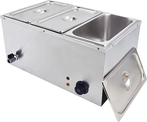 TCat Commercial Food Warmer,3-Pan Electric Bain India | Ubuy