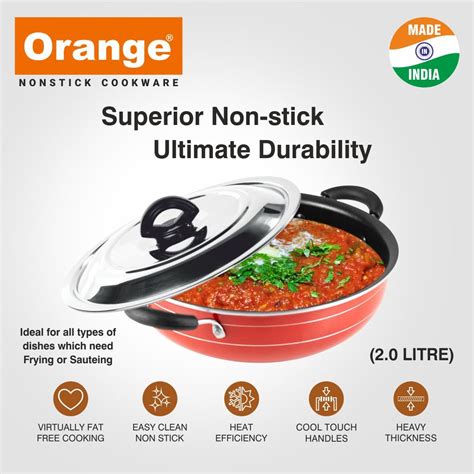 Orange Kadai & Woks – Orange Cookware