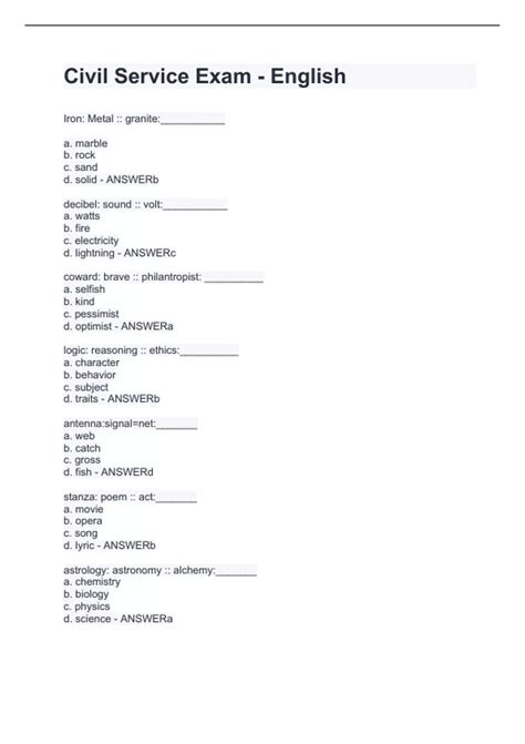 Image result for Civil Service Test Tips