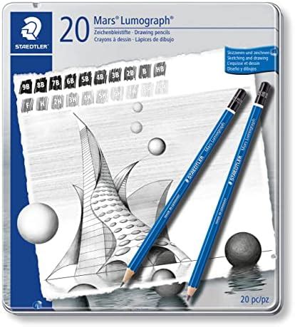 Staedtler Mars Lumograph Degree Pencils Set - Pack of 20 : Amazon.in ...