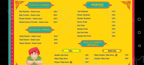 Menu at Norfest - The dhaba, Hyderabad, 3-6-195/A/1