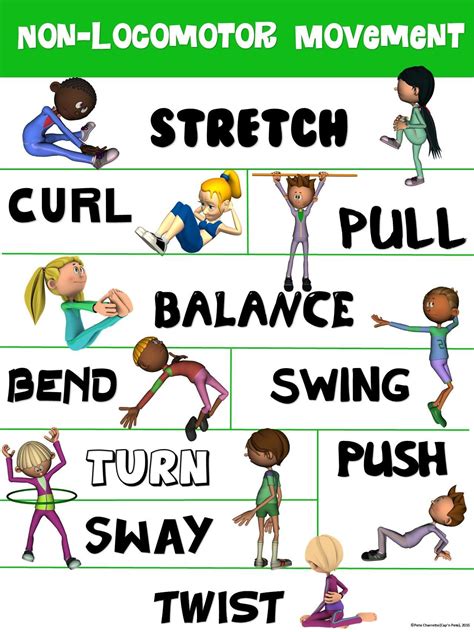 Non-locomotor skills | Elementary physical education, Physical ...