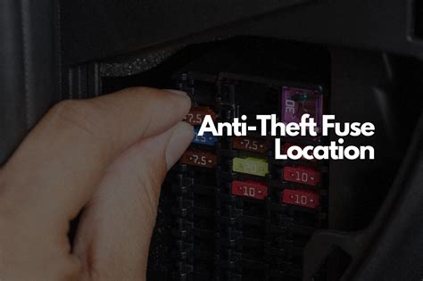 Where Is the Anti-Theft Fuse Located? - In The Garage with CarParts.com