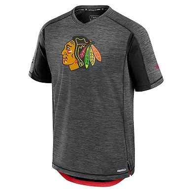 Men's Fanatics Black Chicago Blackhawks Authentic Pro Rink Tech T-Shirt