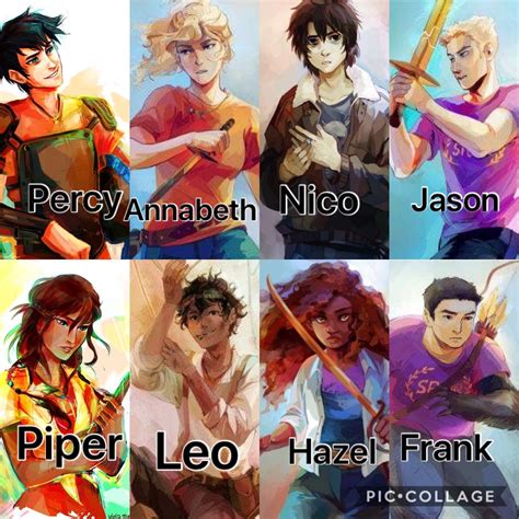 Percy Jackson, Annabeth Chase, Nico di Angelo, Jason Grace, Piper ...
