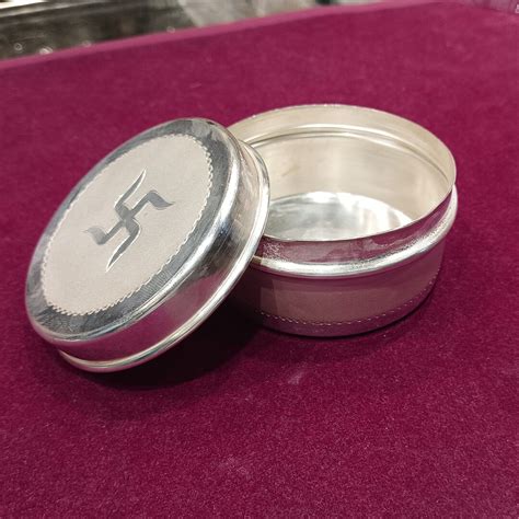 925 Pure Silver Lunch Box, New Design Tiphin, Solid Silver Handmade ...