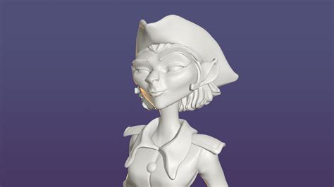 STL file Captain Amelia - Treasure Planet・3D printer design to download ...