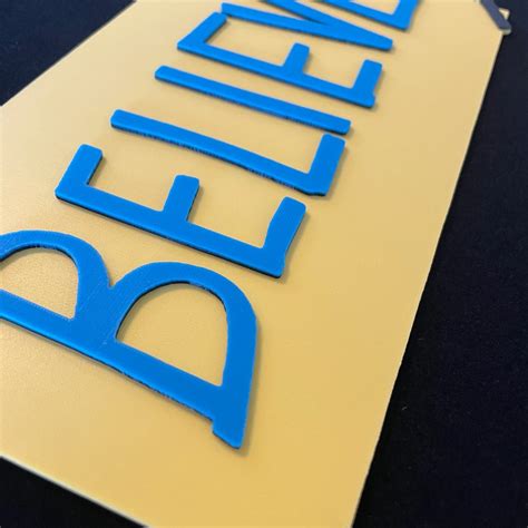 STL file Ted Lasso Inspired "Believe" Sign - 3D Printed Model 🪞・Design ...