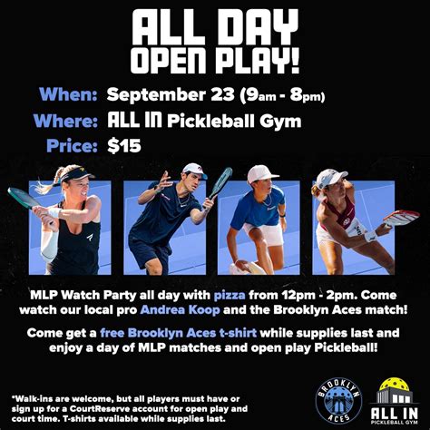 Events — All In Pickleball Gym
