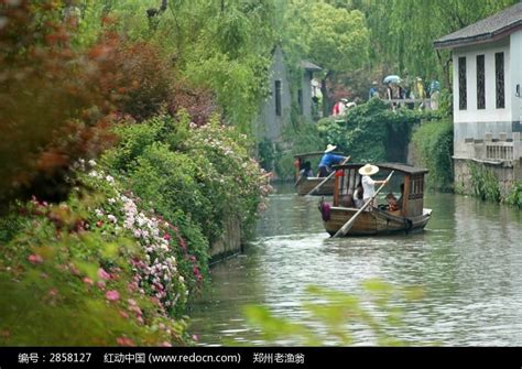 苏州盘门景区的小船流水高清图片下载_红动中国