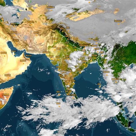 Weather Map For India - WorldMap US