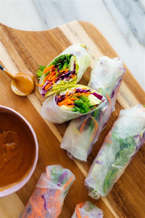 Peanut Sauce Spring Rolls