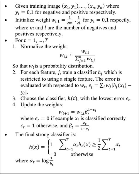 Image result for AdaBoost Algorithm Formula